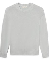 FRAME - Cotton Silk Crewneck Sweater - Lyst
