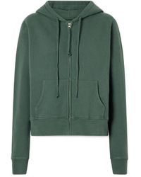 Nili Lotan - Cotton-Jersey Zip-Up Hoodie - Lyst