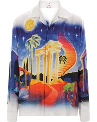 CASABLANCA - Midnight Acropolis Shirt - Lyst
