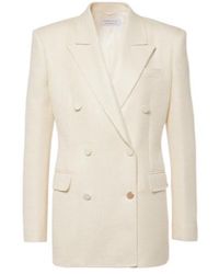Gabriela Hearst - Gavin Double-Breasted Silk And Wool Blazer - Lyst