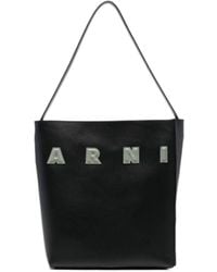 Marni - Museo Logo Patch Tote Bag - Lyst