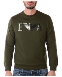Emporio Armani - Logo Round-Necked Sweater - Lyst