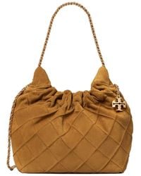 Tory Burch - Mini Fleming Soft Hobo Bag - Lyst