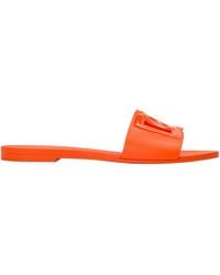 Dolce & Gabbana - Logo Slide Sandals - Lyst