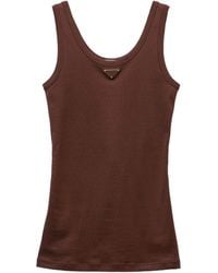 Prada - Ribbed Triangle Tank Top - Lyst