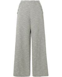 Lisa Marie Fernandez - Bouclé-Tweed Wide-Leg Pants - Lyst