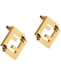Fendi - Coloured Metal Earrings - Lyst