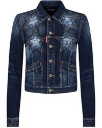 DSquared² - Long Sleeve Denim Jacket - Lyst