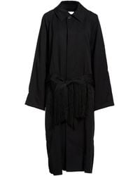 MM6 by Maison Margiela - Solid-Color Long Wool Coat - Lyst
