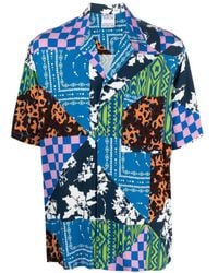Marcelo Burlon - Mix Print Shirt - Lyst