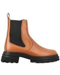 Hogan - Mini Leather Chelsea Ankle Boots - Lyst