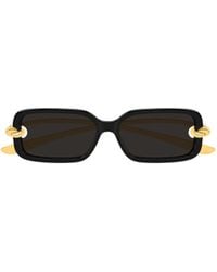 Bottega Veneta - Eyewear Rectangular Frame Sunglasses - Lyst