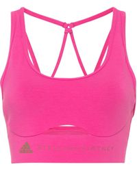 adidas By Stella McCartney - Logo-Print Cut-Out Top - Lyst