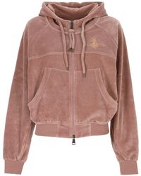 Vivienne Westwood - Drawstring Zipped Hoodie - Lyst