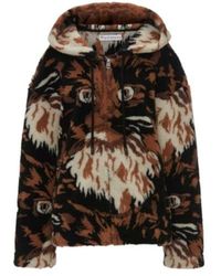 JW Anderson - Jw Anderson Fleece Hooded Jacket - Lyst