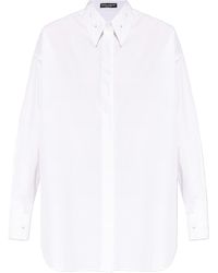 Dolce & Gabbana - Embroidered Collar Long-Sleeved Shirt - Lyst