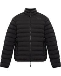 EA7 - Quilted Stand Collar Jacket - Lyst