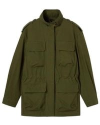 Gucci - Cotton Canvas Jacket With Embroidery - Lyst