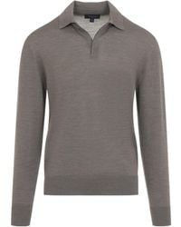 Sease - Lasca Knit Long-Sleeve Polo Shirt - Lyst