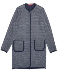 Max Mara - Long Sleeved Coat With Round Neck - Lyst