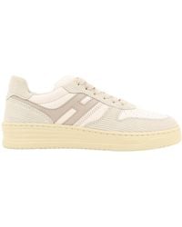 Hogan - Panelled Low-Top Sneakers - Lyst