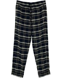Armani Jeans - Contrasting Plaid Casual Pants - Lyst