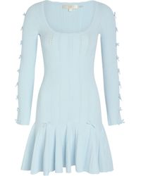 LoveShackFancy - Cut-Out Long-Sleeve Mini Dress - Lyst