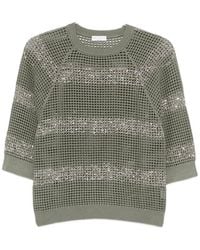 Brunello Cucinelli - Sequin-Embellished Crewneck Jumper - Lyst