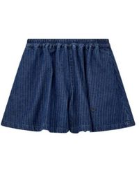 Emporio Armani - Pinstripe Elasticated Mini Shorts - Lyst