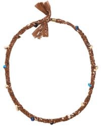 Alanui - Bandana Seashell-Embellished Necklace - Lyst