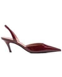 AMINA MUADDI - Pointed-Toe Ankle-Wrap High Heels - Lyst