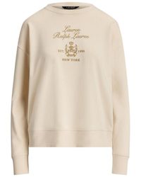 Ralph Lauren - Lauren Logo-Printed Long Sleeved Sweatshirt - Lyst
