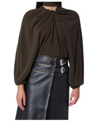 NAMACHEKO - Draped Silk Top - Lyst