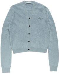 Acne Studios - V-Neck Fuzzy Cardigan - Lyst