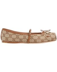 Gucci - Horsebit Ballet Flats - Lyst