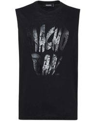 DSquared² - Text-Print Tank Top - Lyst
