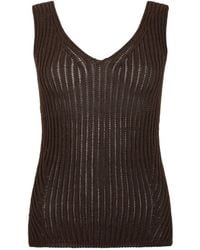 Max Mara - Vicini Sleeveless Knitted Top - Lyst