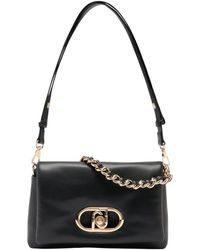 Liu Jo - Lapuffy Medium Chain Strap Logo Shoulder Bag - Lyst