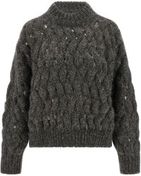 Brunello Cucinelli - Wool Cardigan - Lyst