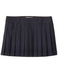 Miu Miu - Pleated Batavia Miniskirt - Lyst