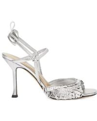 Fendi - Very Colibri Metallic Nappa Leather High-Heeled Sandals - Lyst
