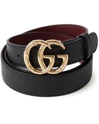 Gucci - Logo Plaque Belt - Lyst