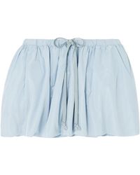 Patou - Gathered Mini Skirt - Lyst