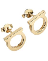Ferragamo - Ferragamo Classic Gancini Logo Earrings - Lyst