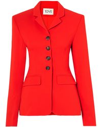 TOVE - Merl Buttoned Flap-Pocket Blazer - Lyst