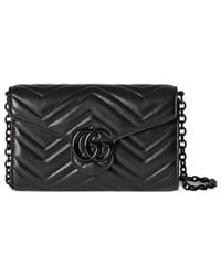 Gucci - Chain Linked Gg Marmont Wallet - Lyst