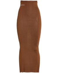 Marni - Solid Color Knitted Pencil Skirt - Lyst