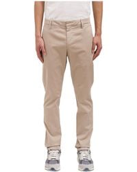 Dondup - Gaubert Logo Plaque Pants - Lyst