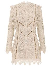 Zimmermann - Illuminate Cornelli Mini Dress - Lyst