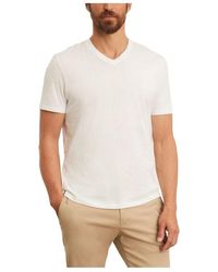 Vince - V-Collar Short-Sleeved T-Shirt - Lyst